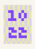 October 22 DAYMARK Poster — Purple Pixels — clean