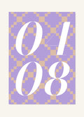 April 8 DAYMARK Poster — Ivory Weave — clean