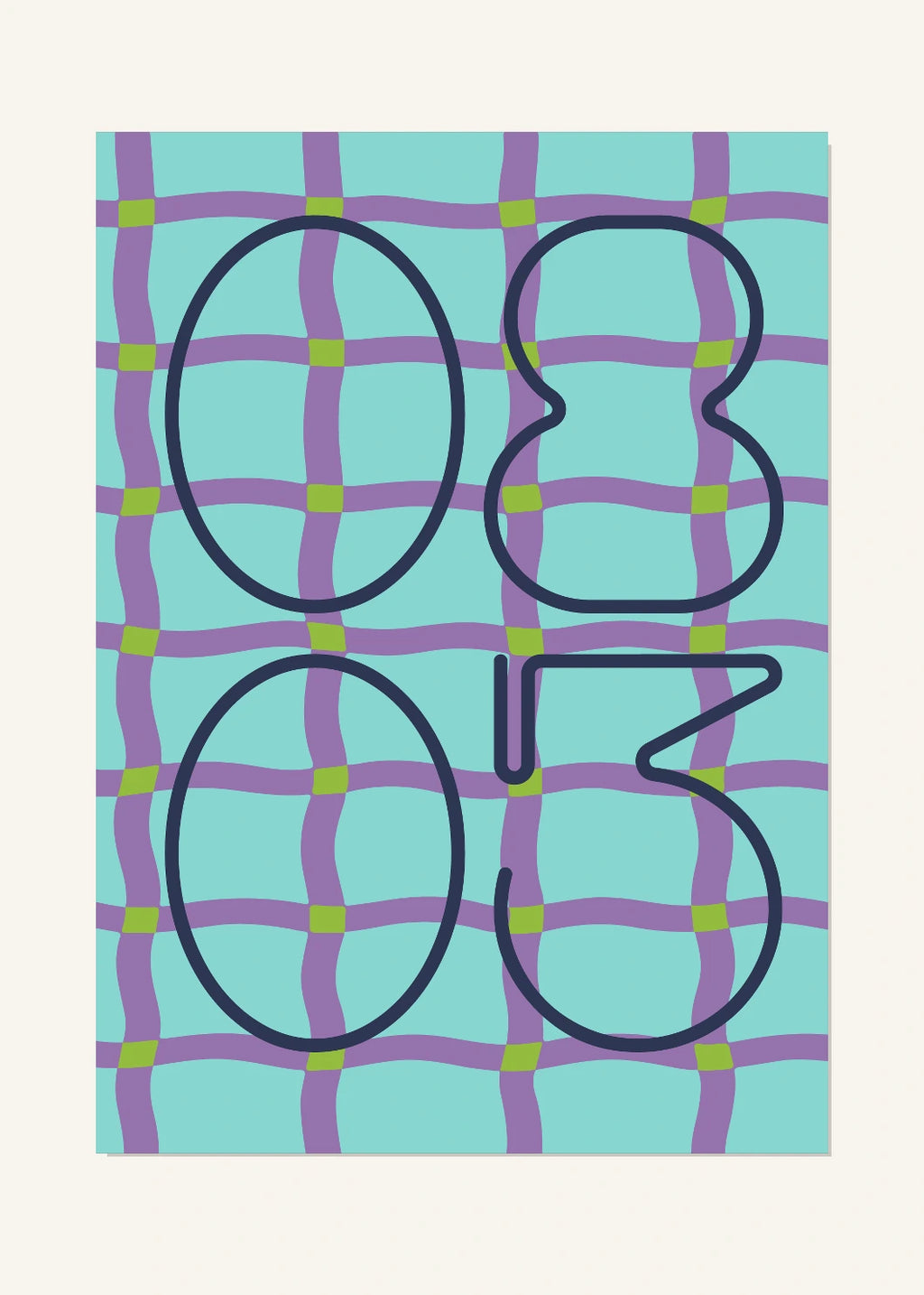 August 3 DAYMARK Poster — Violet Net — clean