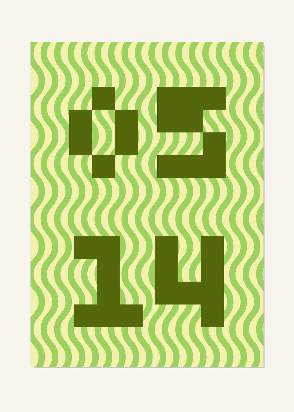 May 14 DAYMARK Poster — Olive Current — clean