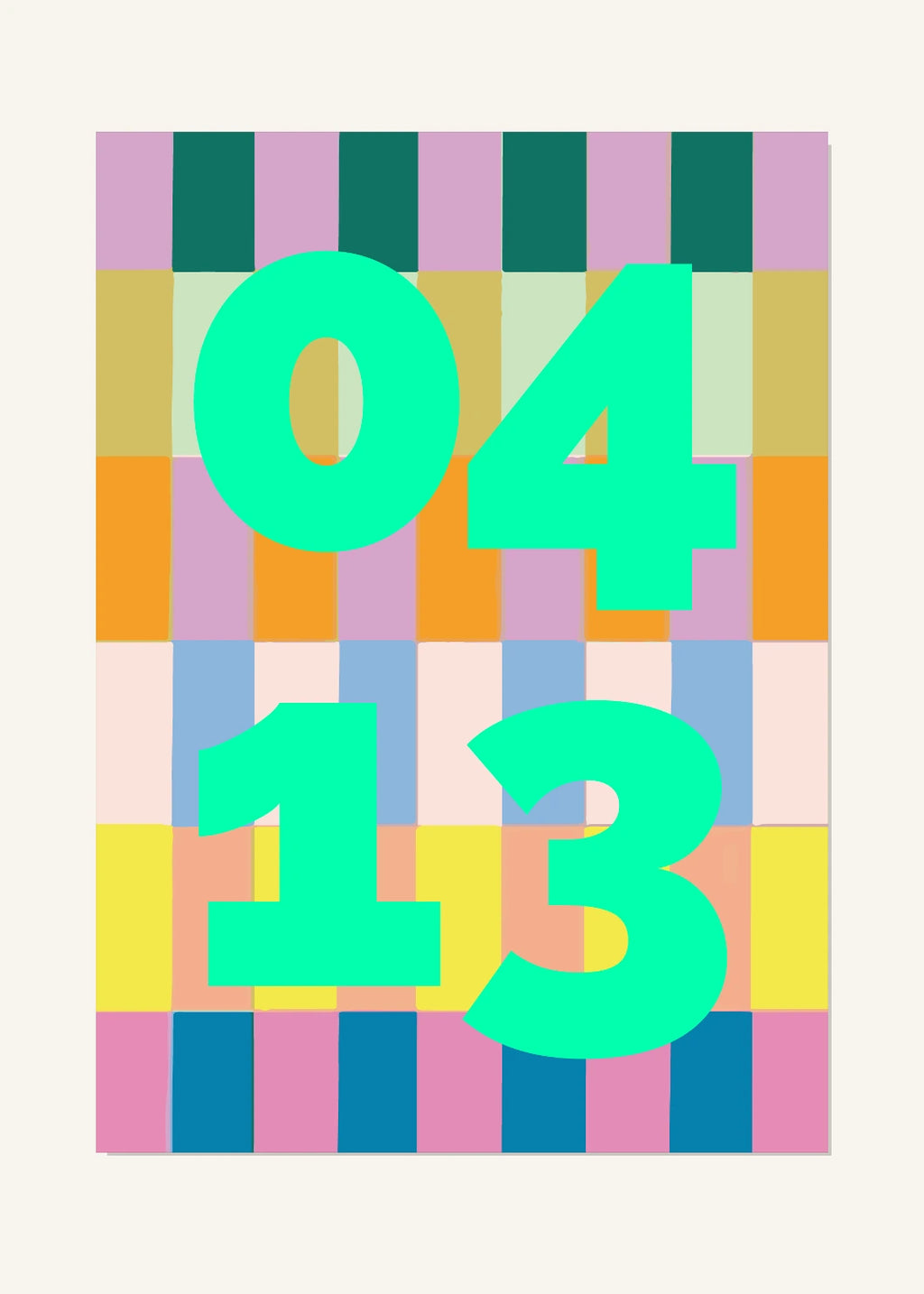 April 13 DAYMARK Poster — Mint Punch — clean