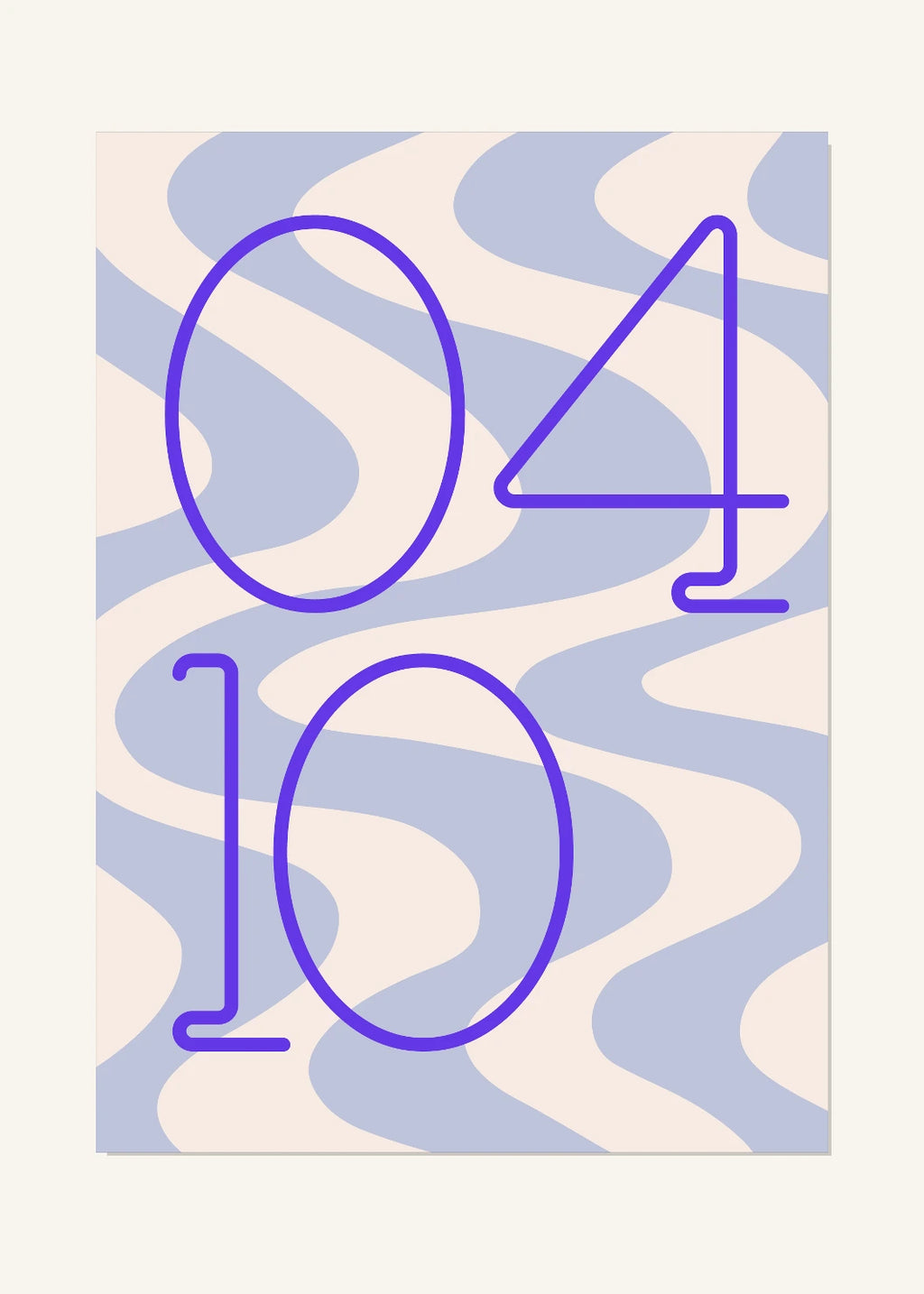 April 10 DAYMARK Poster — Blue Drift — clean