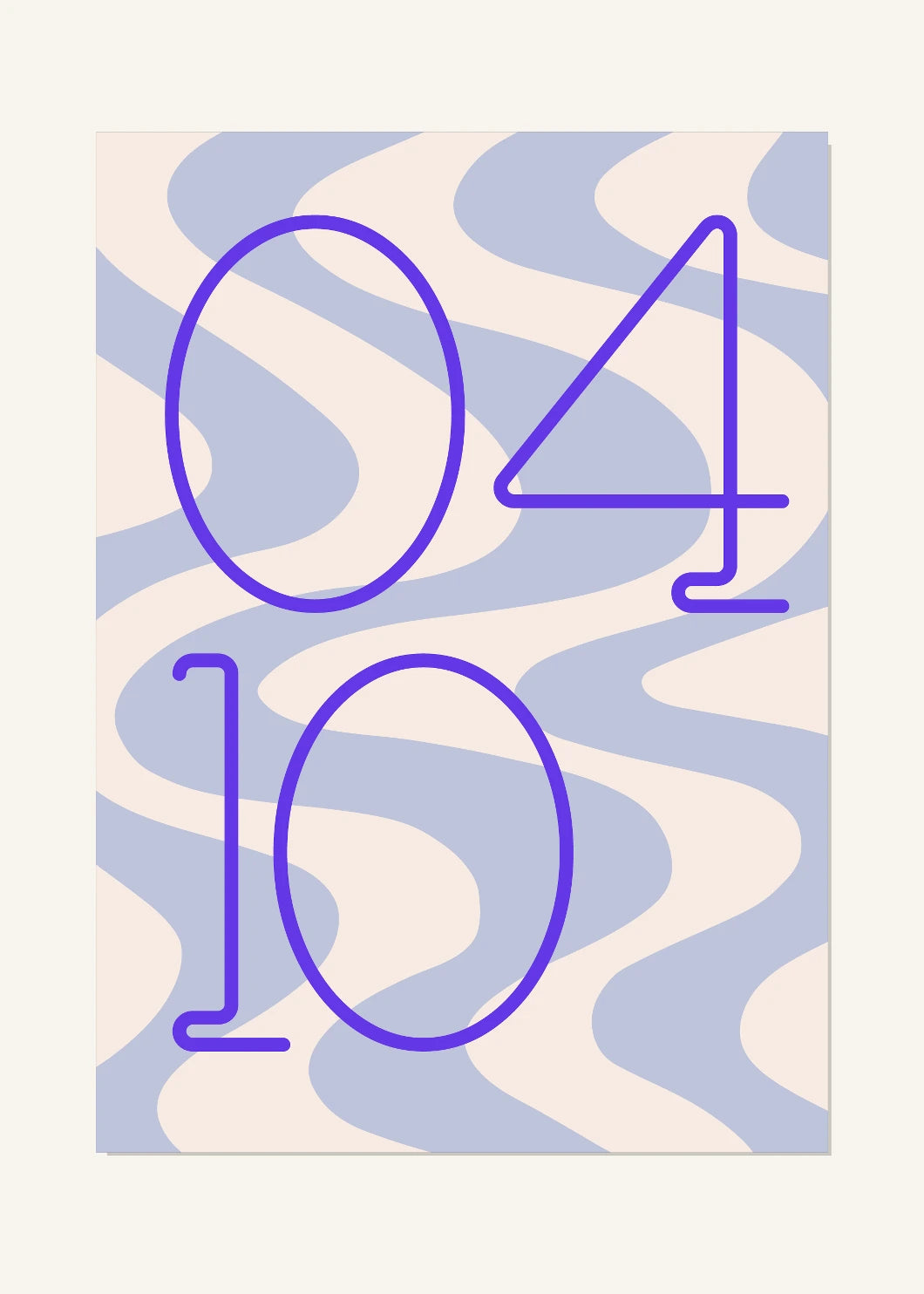 April 10 DAYMARK Poster — Blue Drift — clean