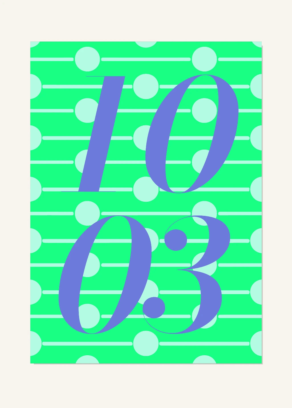 October 3 DAYMARK Poster — Violet Notes — clean