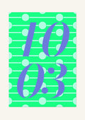 October 3 DAYMARK Poster — Violet Notes — clean