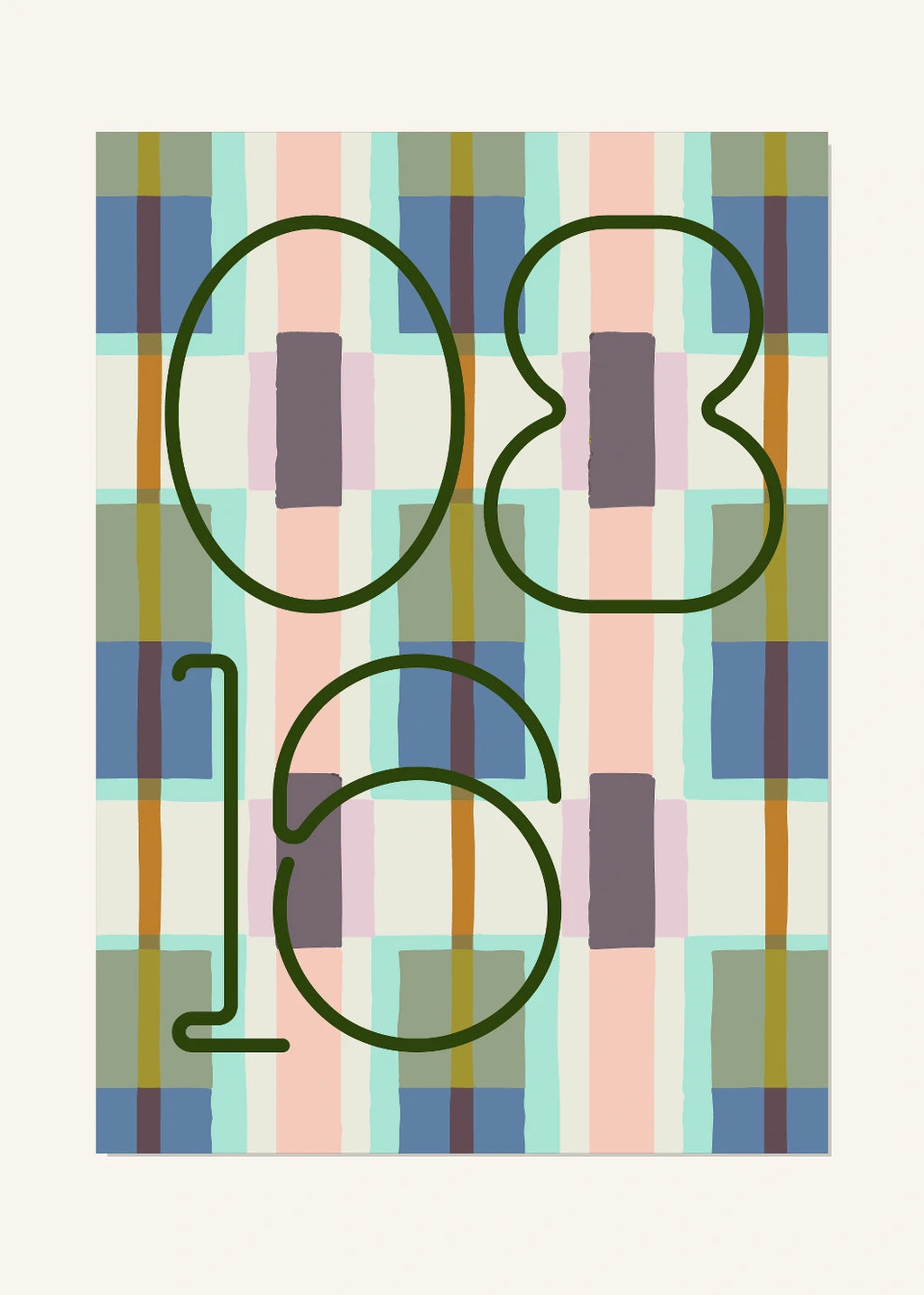 August 16 DAYMARK Poster — Forest Window — clean
