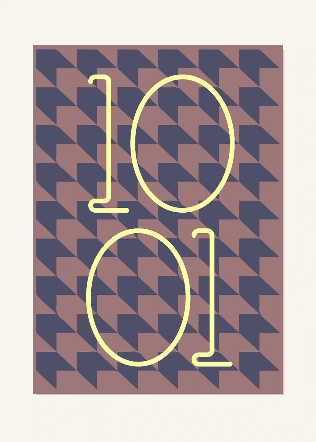 October 1 DAYMARK Poster — Cream Echo — clean