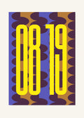 August 19 DAYMARK Poster — Yellow Columns — clean