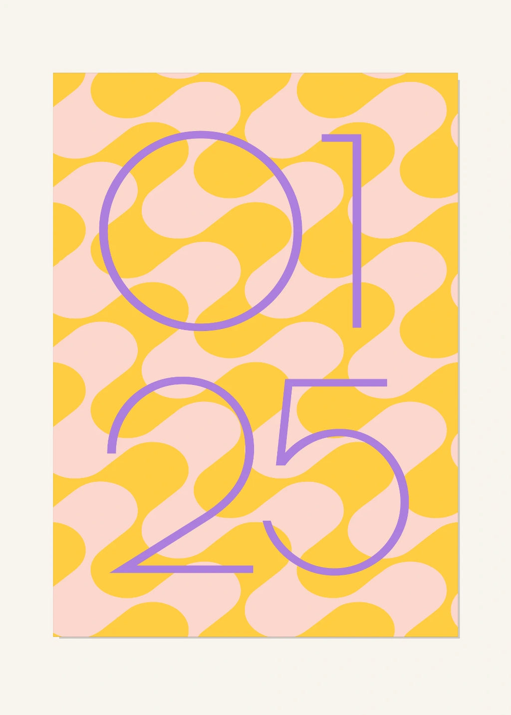 January 25 DAYMARK Poster — Apricot Loop — clean