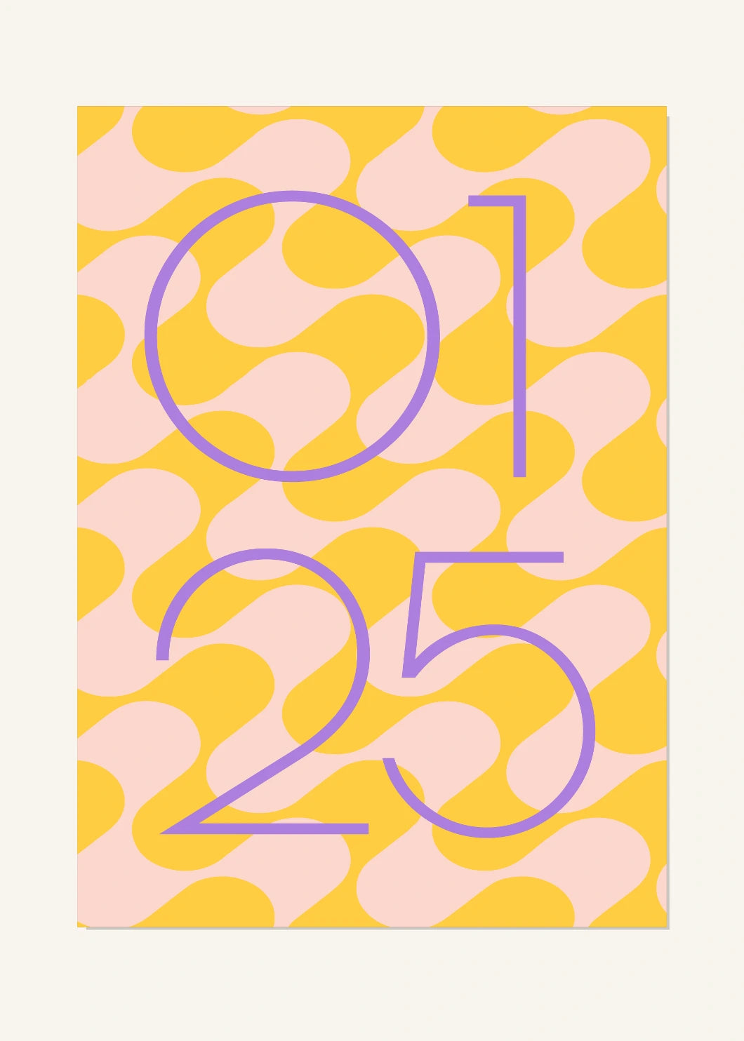 January 25 DAYMARK Poster — Apricot Loop — clean