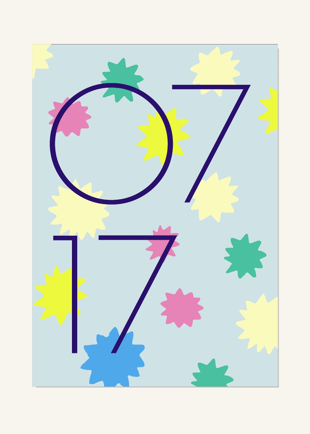 July 17 DAYMARK Poster — Star Line — clean