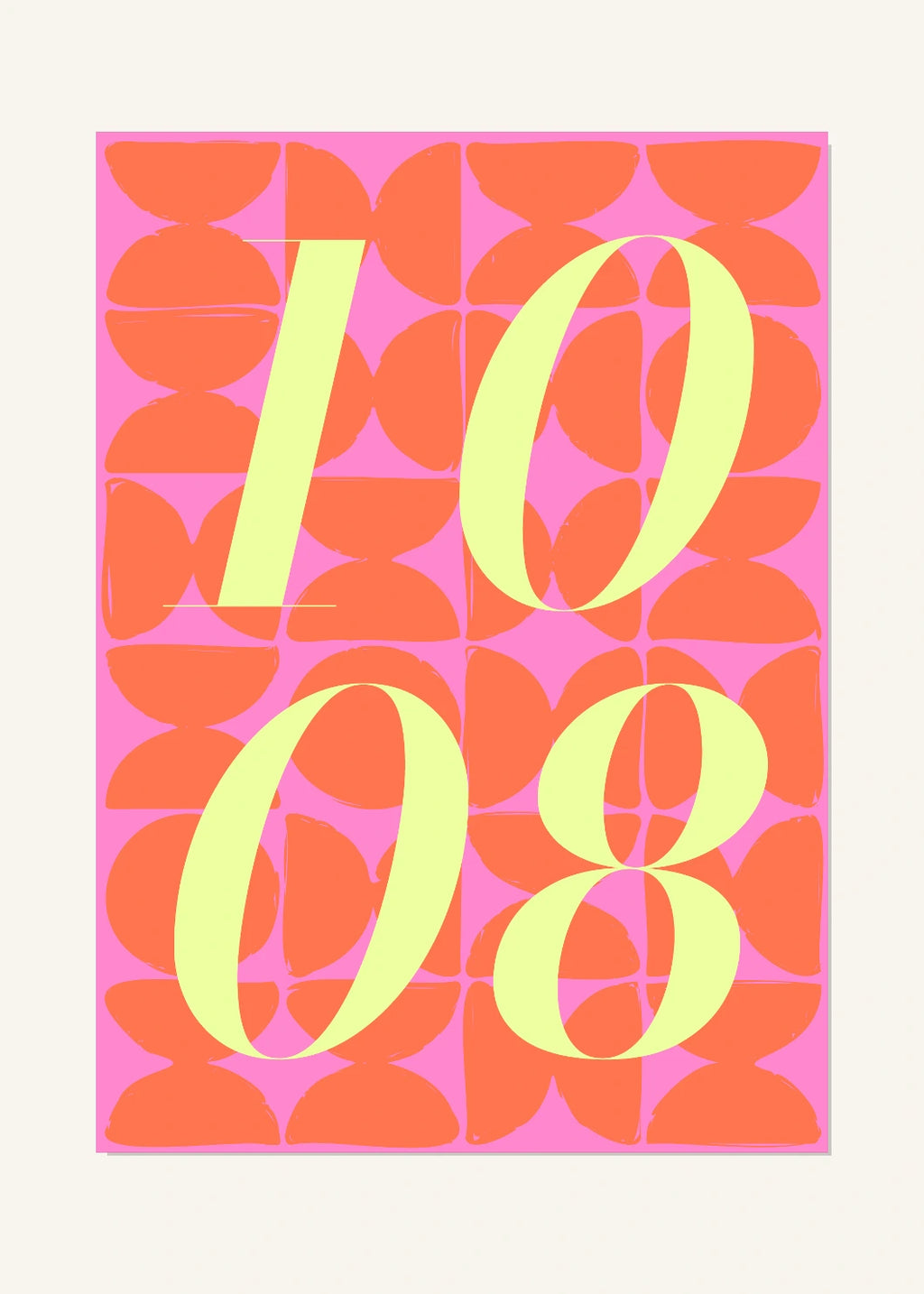 October 8 DAYMARK Poster — Lemon Tiles — clean