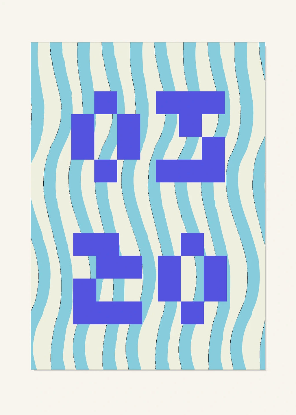 March 20 DAYMARK Poster — Blue Current — clean