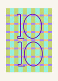 October 10 DAYMARK Poster — Purple Check — clean
