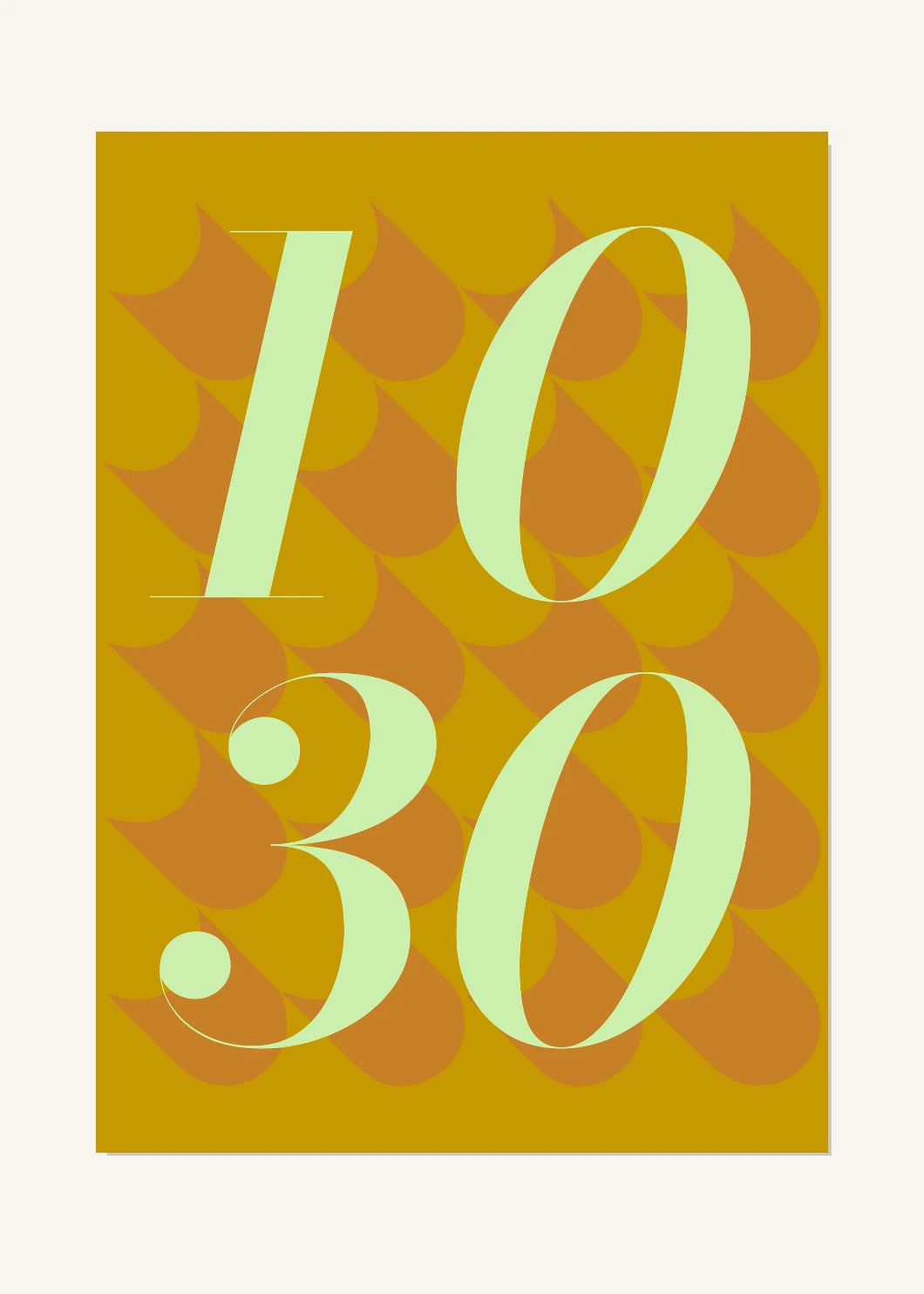 October 30 DAYMARK Poster — Pale Petals — clean