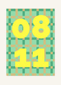 August 11 DAYMARK Poster — Lemon Checkers — clean