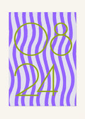 August 24 DAYMARK Poster — Olive Waves — clean