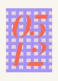 May 12 DAYMARK Poster — Tangerine Check — clean