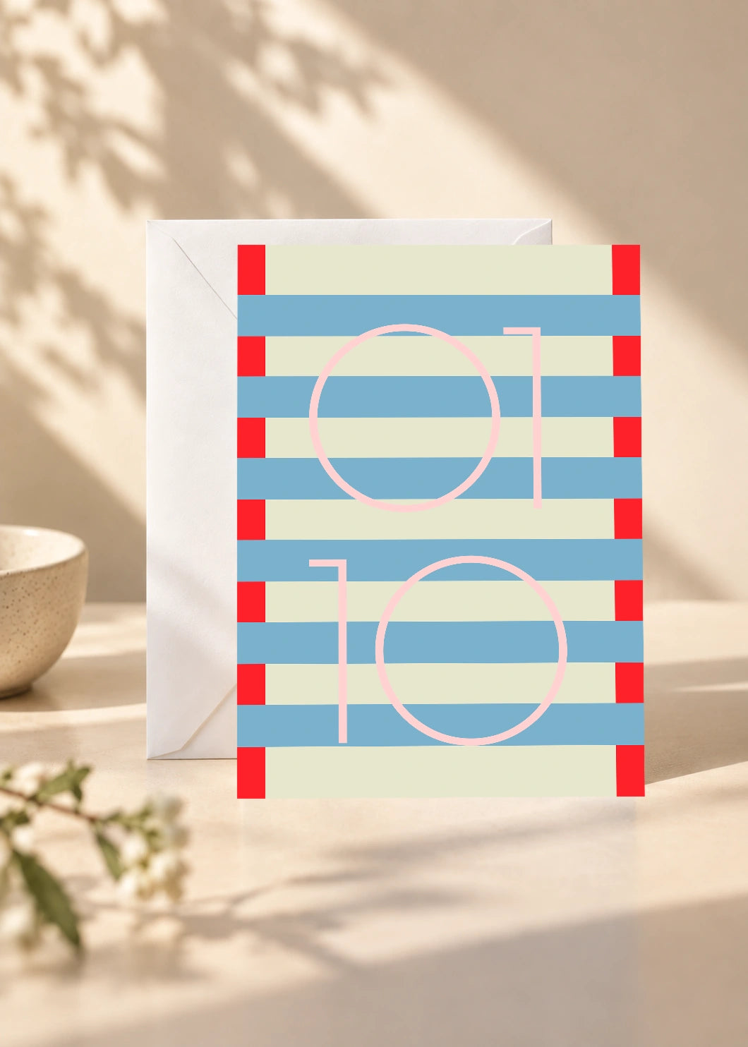 January 10 DAYMARK card — Soft Stripe — scene 1