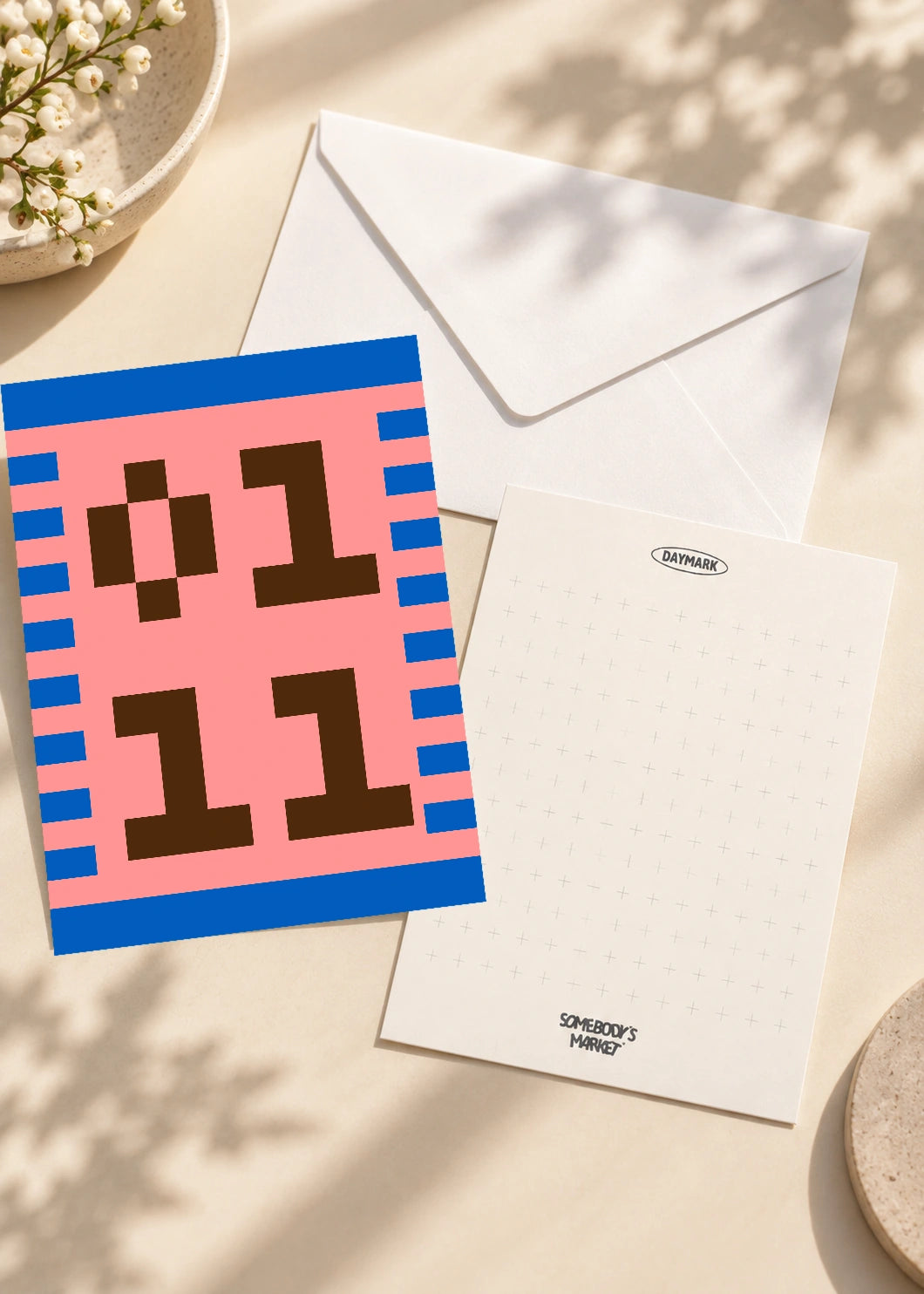 January 11 DAYMARK card — Pixel Border — scene 2
