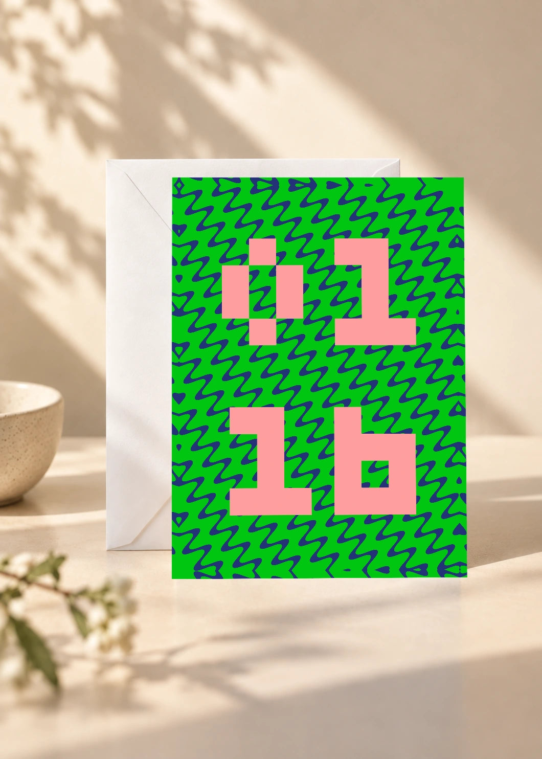January 16 DAYMARK card — Electric Blocks — scene 1