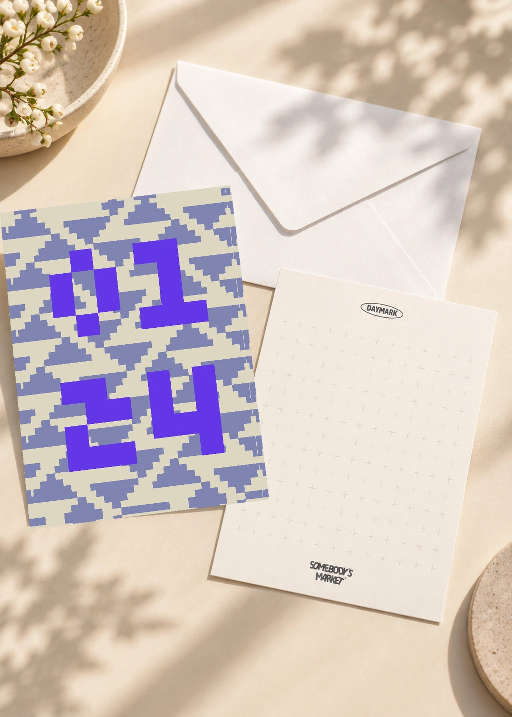 January 24 DAYMARK card — Violet Weave — scene 2