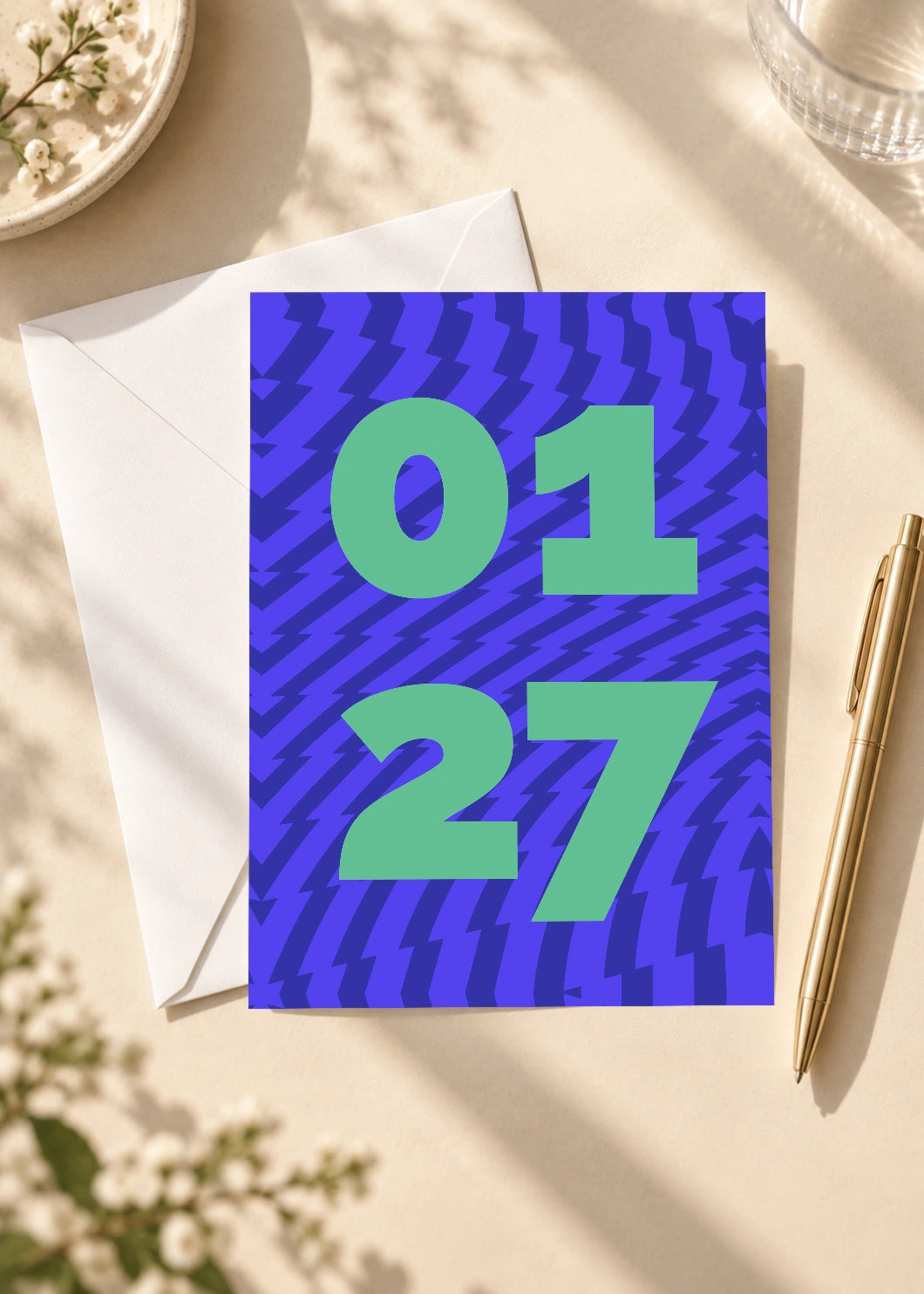 January 27 DAYMARK card — Blue Motion — scene 4
