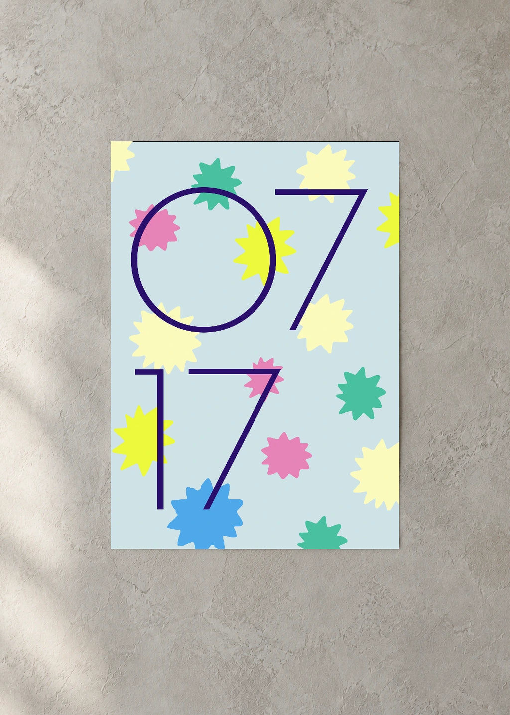 July 17 DAYMARK Poster — Star Line — concrete wall