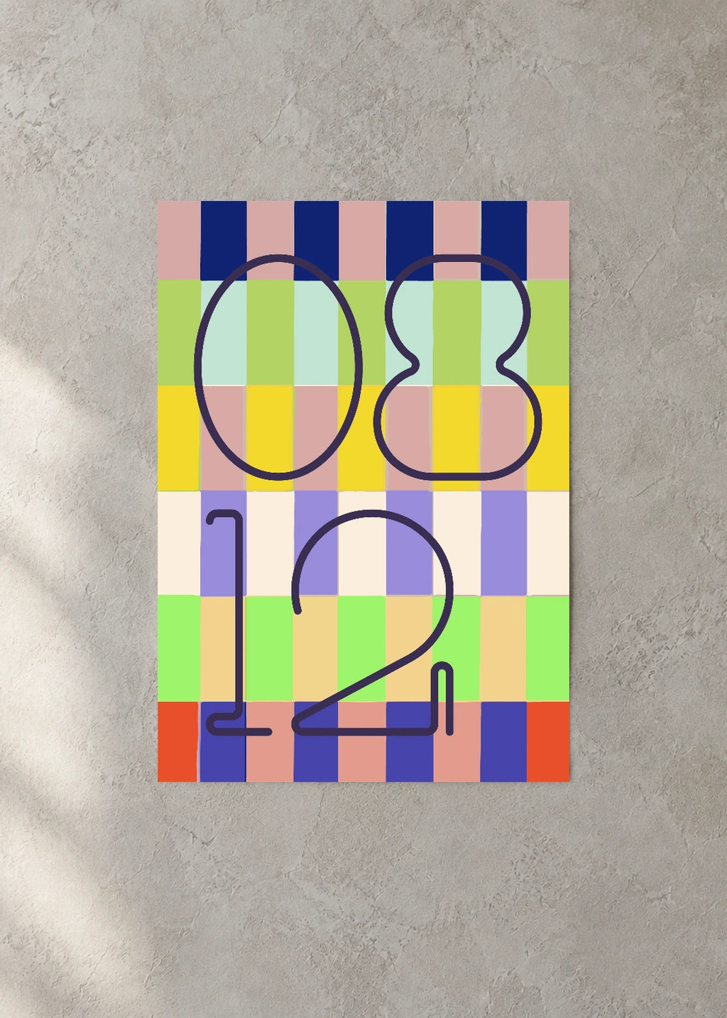 August 12 DAYMARK Poster — Ink Window — concrete wall
