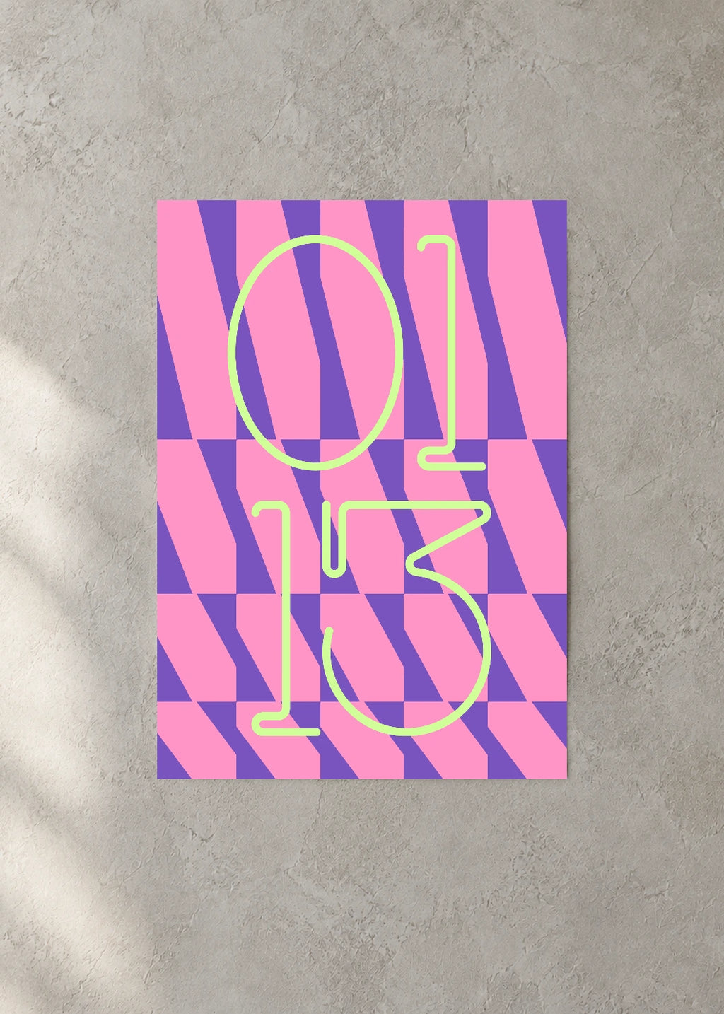 January 13 DAYMARK Poster — Candy Angle — concrete wall