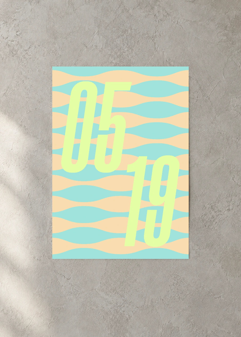 May 19 DAYMARK Poster — Lemon Current — concrete wall