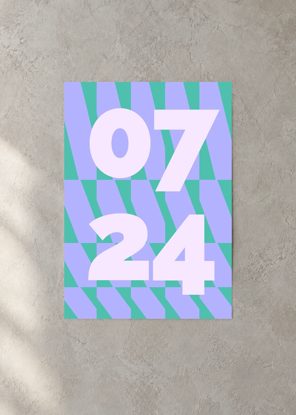 July 24 DAYMARK Poster — Soft Fan — concrete wall