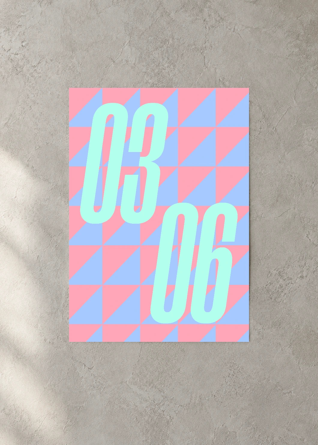 March 6 DAYMARK Poster — Ice Slant — concrete wall