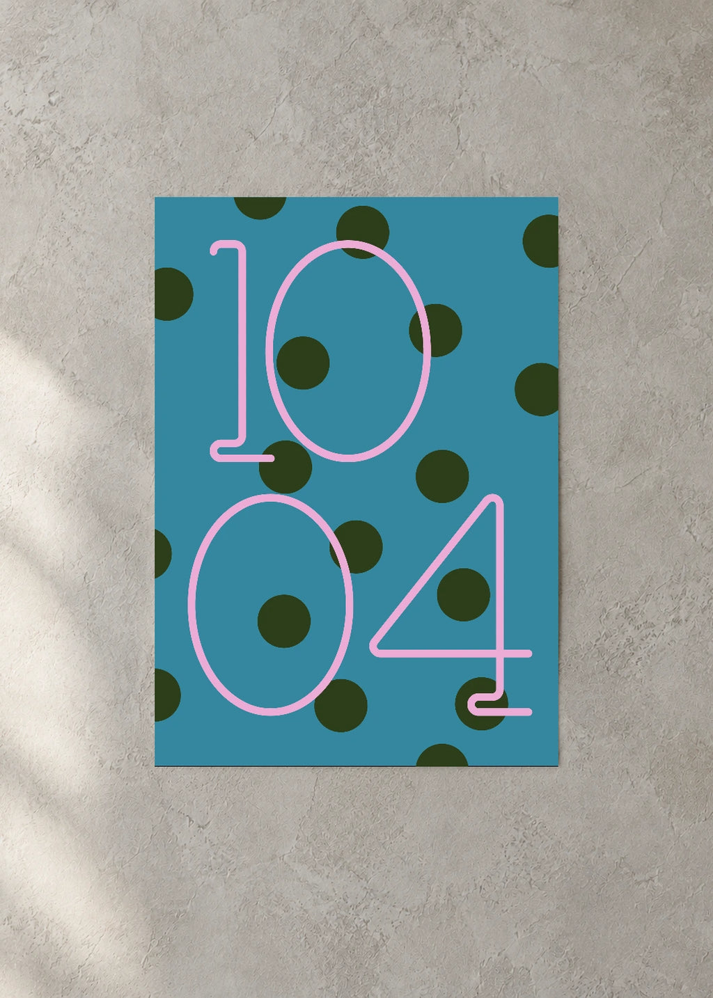 October 4 DAYMARK Poster — Rose Orbit — concrete wall
