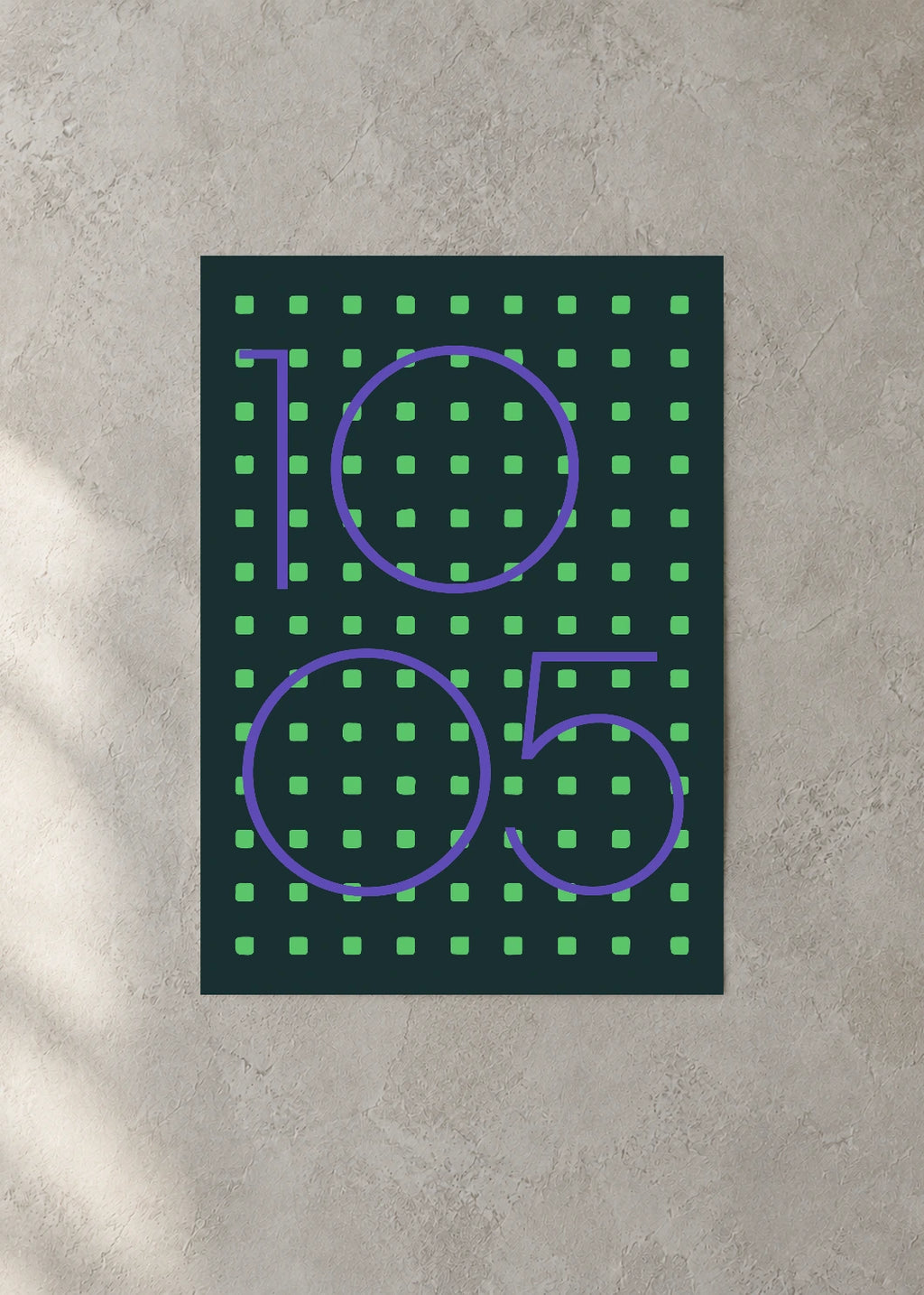 October 5 DAYMARK Poster — Green Register — concrete wall