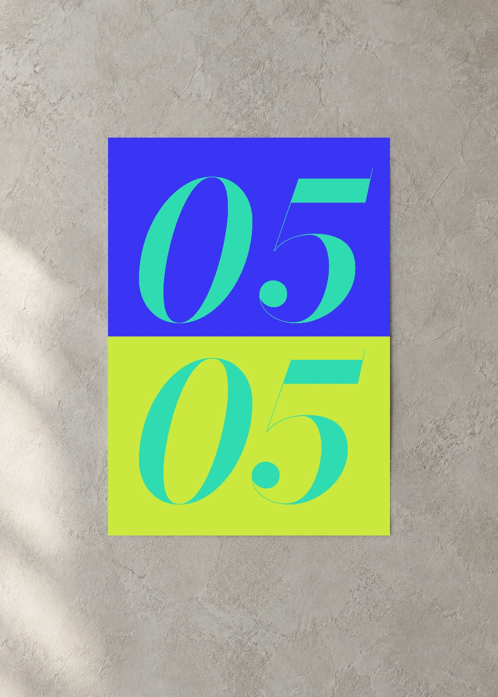 May 5 DAYMARK Poster — Electric Split — concrete wall