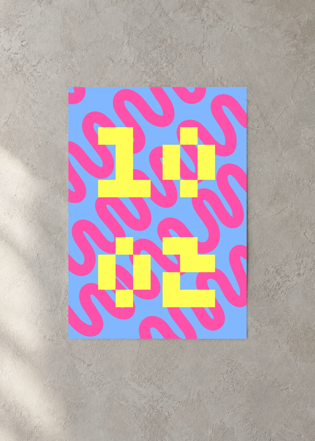 October 2 DAYMARK Poster — Lemon Modules — concrete wall