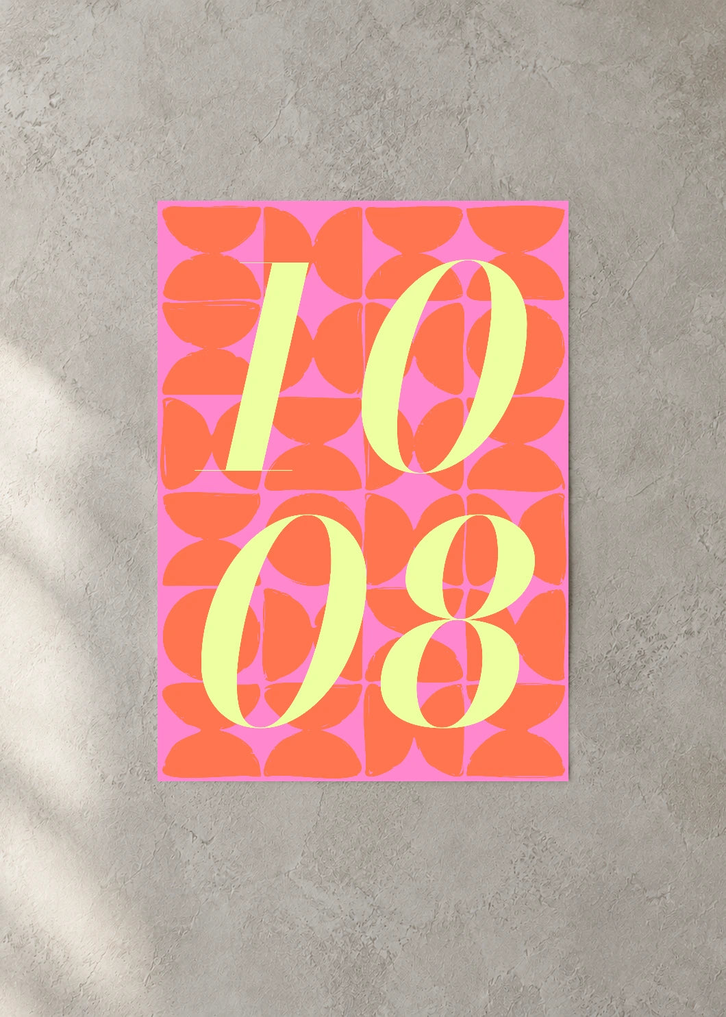 October 8 DAYMARK Poster — Lemon Tiles — concrete wall