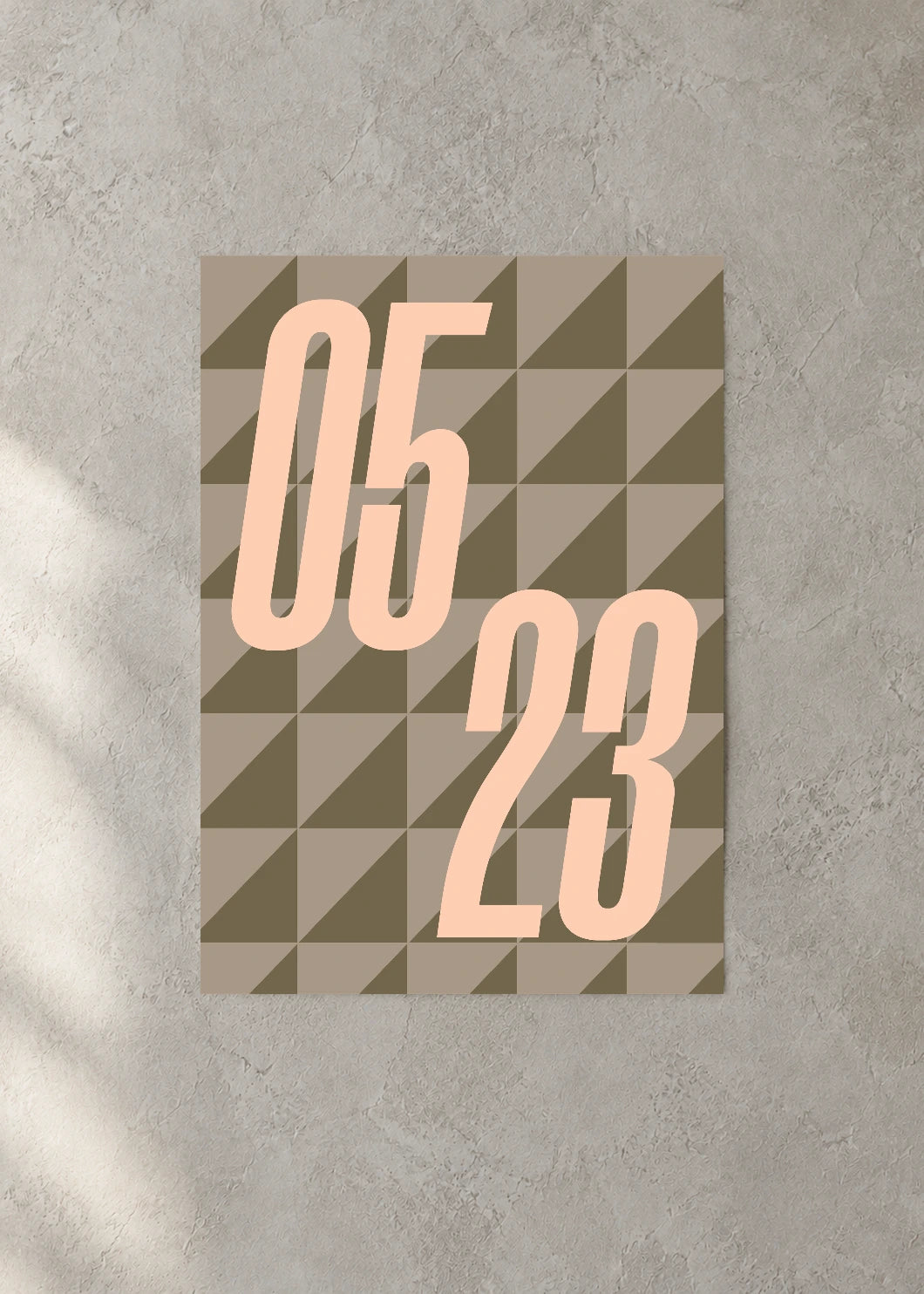 May 23 DAYMARK Poster — Stone Shift — concrete wall