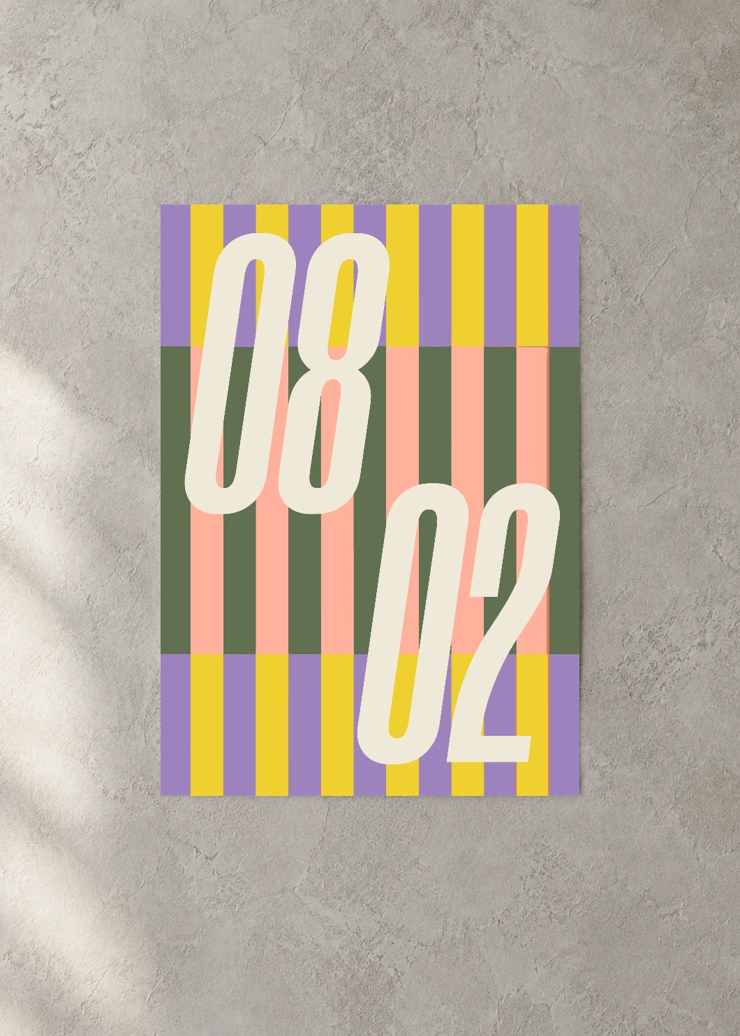 August 2 DAYMARK Poster — Ivory Rails — concrete wall
