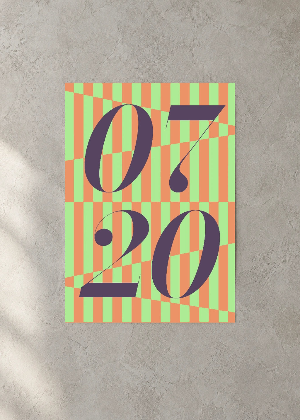July 20 DAYMARK Poster — Olive Ledger — concrete wall