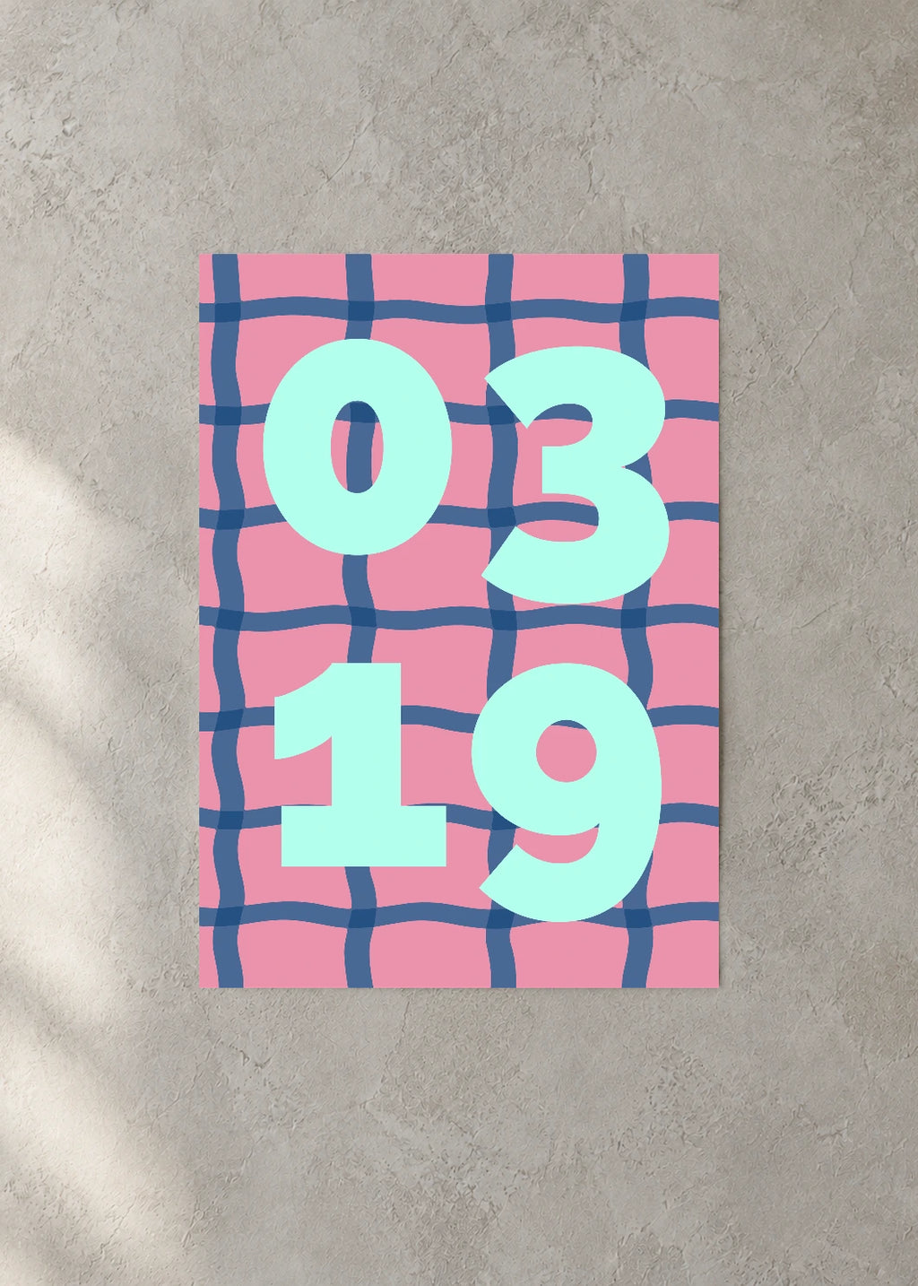 March 19 DAYMARK Poster — Aqua Net — concrete wall