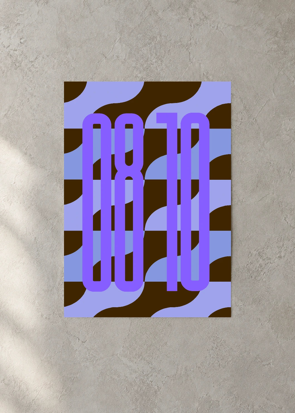 August 10 DAYMARK Poster — Purple Ladder — concrete wall