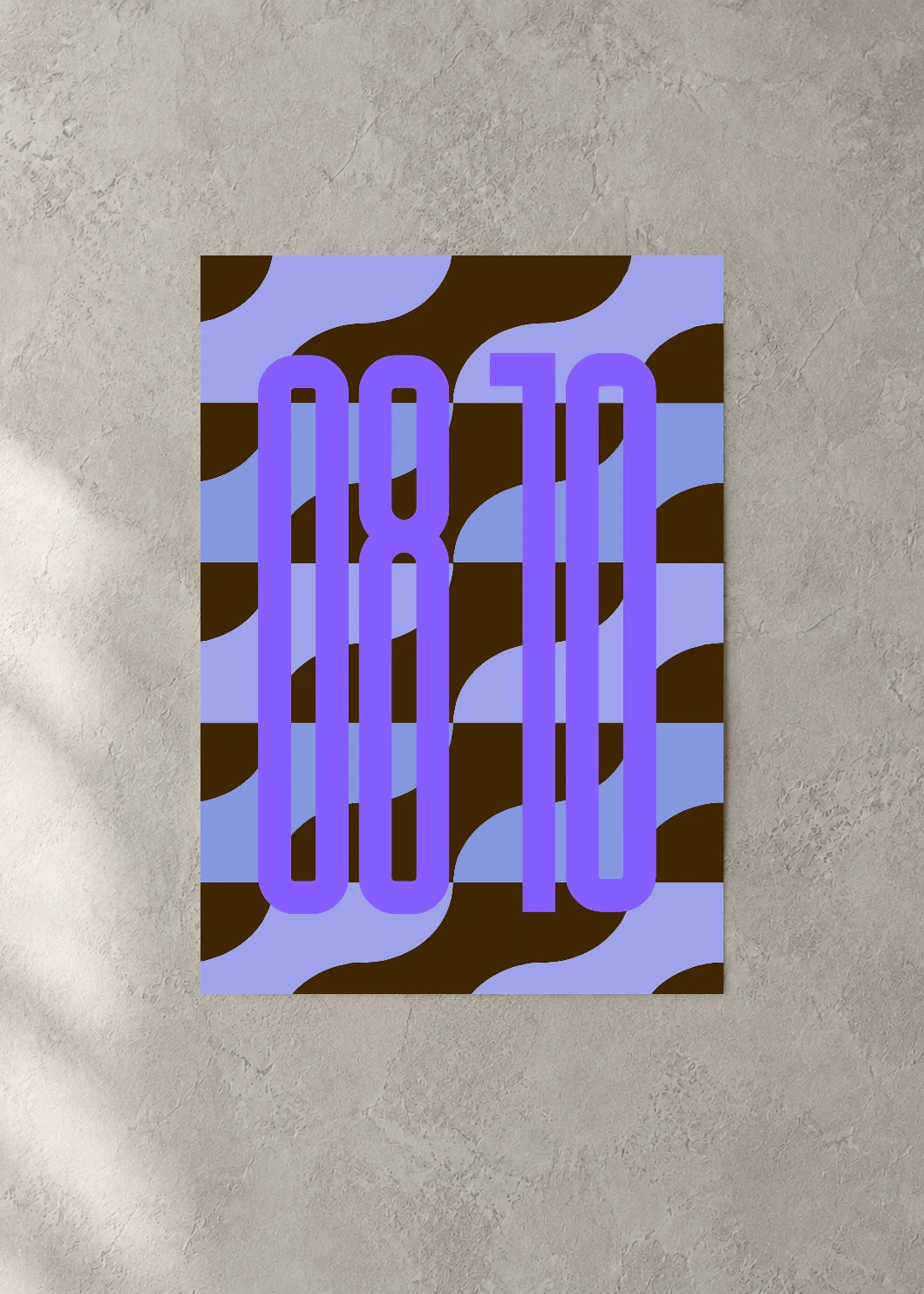 August 10 DAYMARK Poster — Purple Ladder — concrete wall