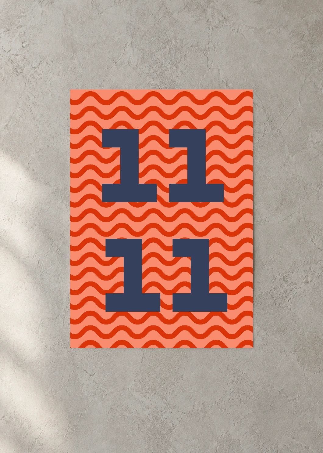 November 11 DAYMARK Poster — Ink Current — concrete wall
