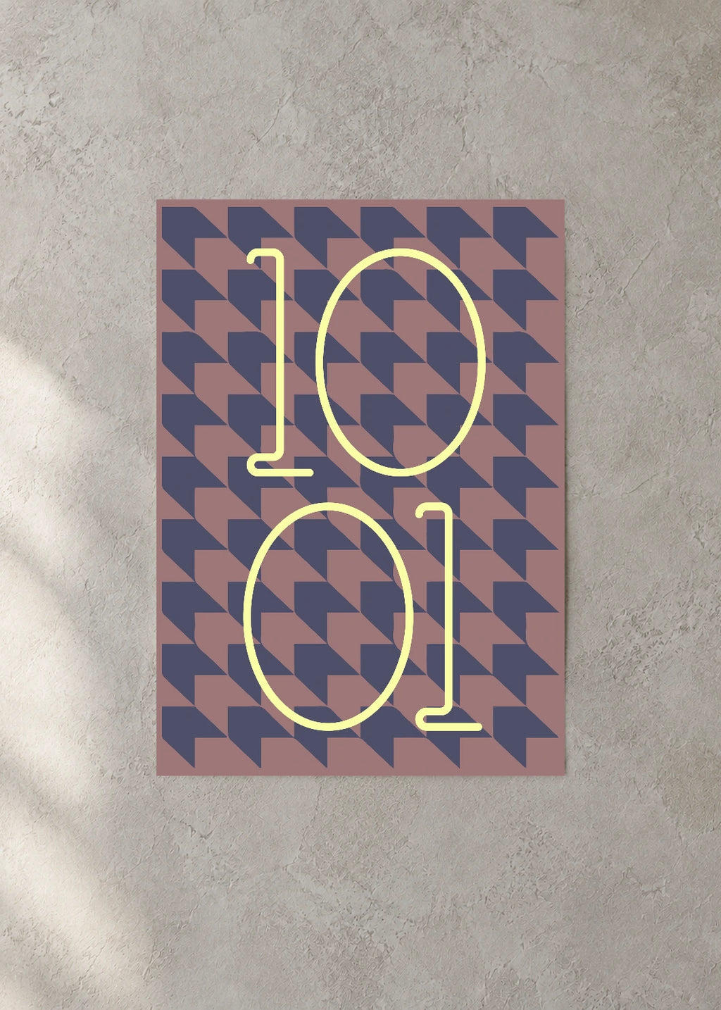 October 1 DAYMARK Poster — Cream Echo — concrete wall