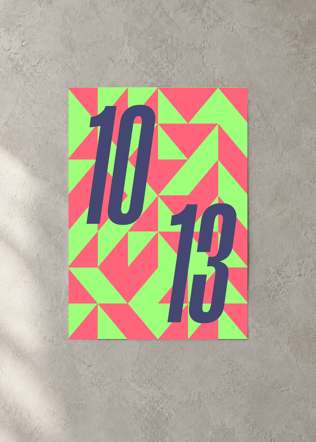 October 13 DAYMARK Poster — Navy Cut — concrete wall