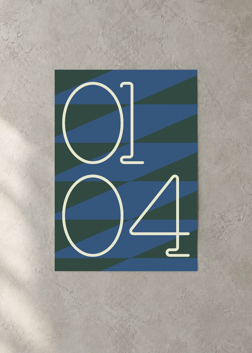 January 4 DAYMARK Poster — Forward Lines — concrete wall