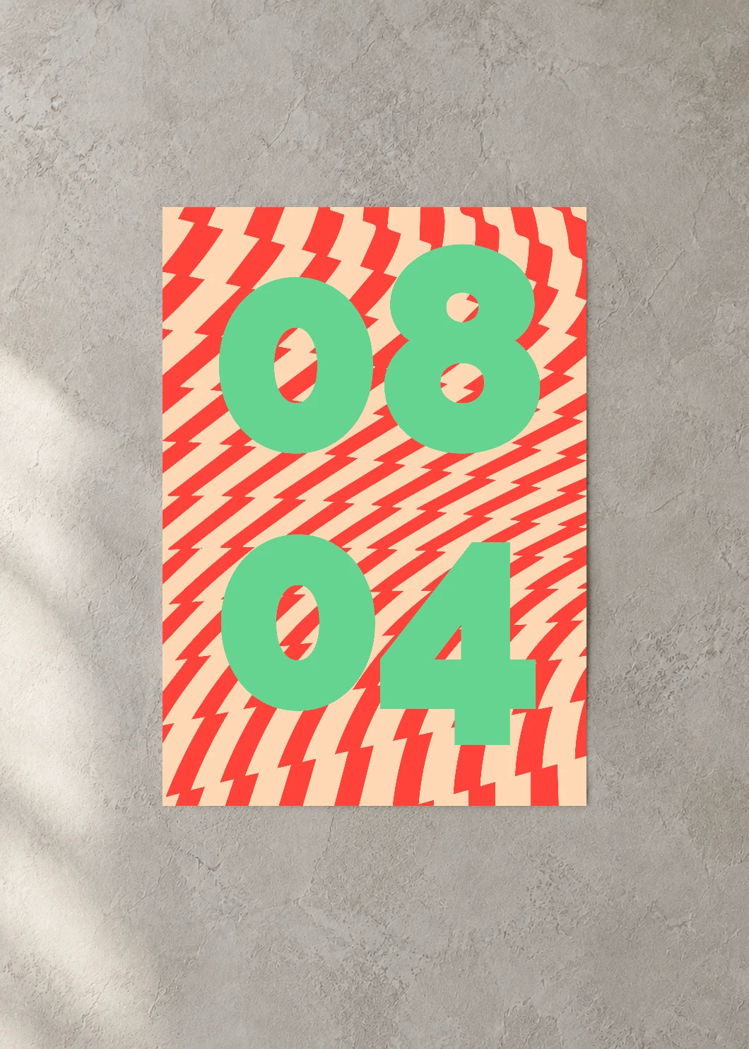 August 4 DAYMARK Poster — Mint Rush — concrete wall