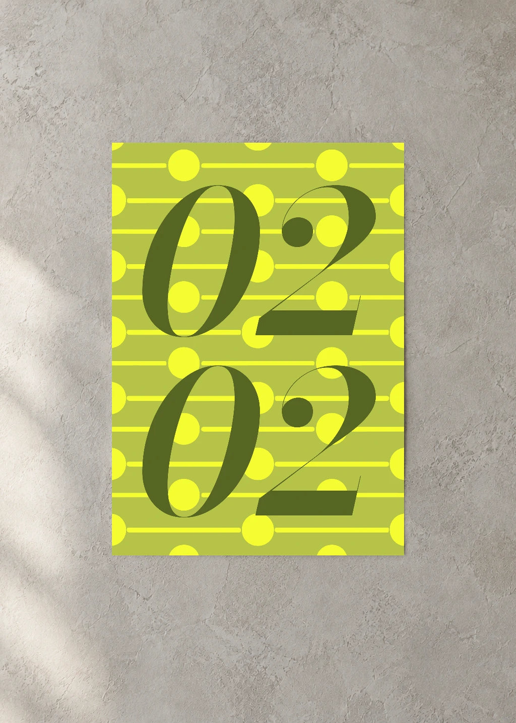 February 2 DAYMARK Poster — Acid Notes — concrete wall